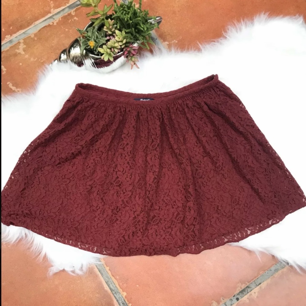 Madewell Lace Mini Skirt